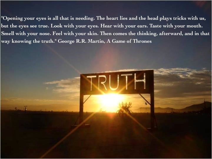 Opening your eyes is all that is needed