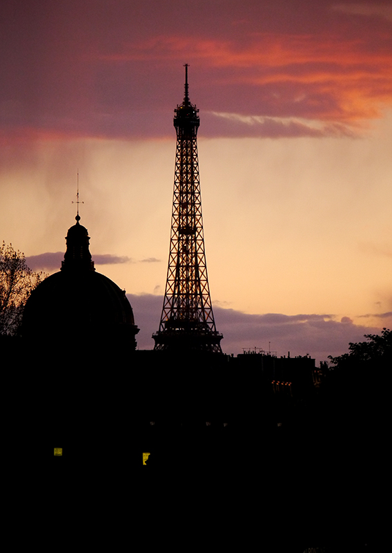 Paris Eiffel Tower at Sunset