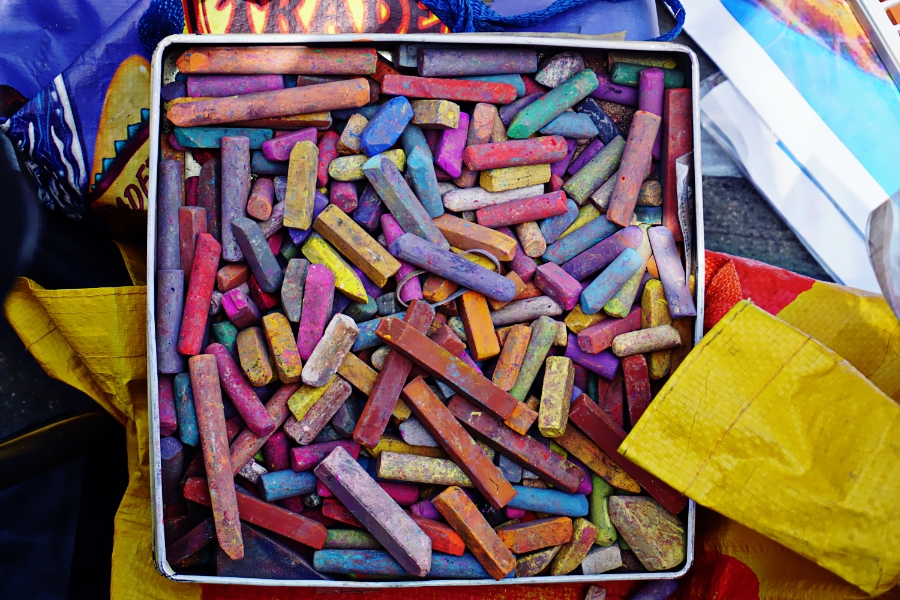 Artist’s Chalk Pile