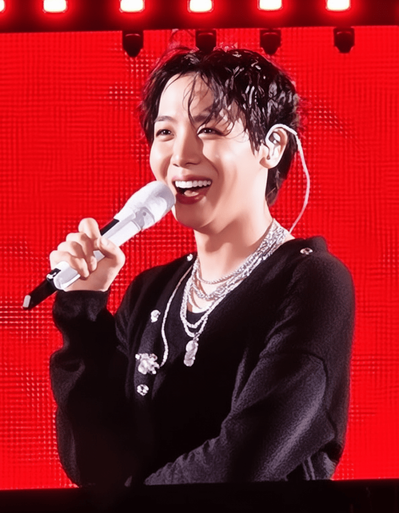 J Hope talking to the audience